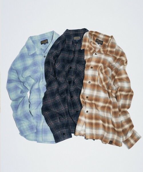 green label relaxing / グリーンレーベル リラクシング シャツ・ブラウス | 【別注】＜PENDLETON＞チェック オープンカラー 長袖 シャツ | 詳細6