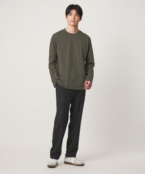 green label relaxing / グリーンレーベル リラクシング カットソー | オーガニック コットン ポンチ クルーネック 長袖 Tシャツ | 詳細16