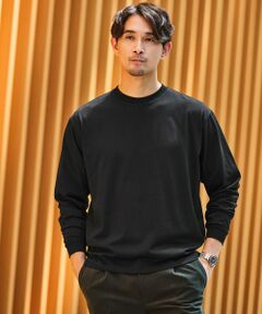 green label relaxing / グリーンレーベル リラクシング カットソー | 【WEB限定】JUST fit デイリー ワイド 長袖 Tシャツ -吸水速乾・抗菌-