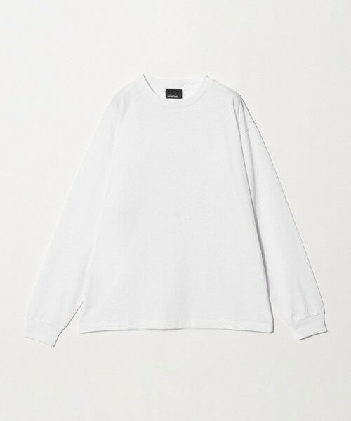 green label relaxing / グリーンレーベル リラクシング カットソー | 【WEB限定】JUST fit デイリー ワイド 長袖 Tシャツ -吸水速乾・抗菌-(WHITE)
