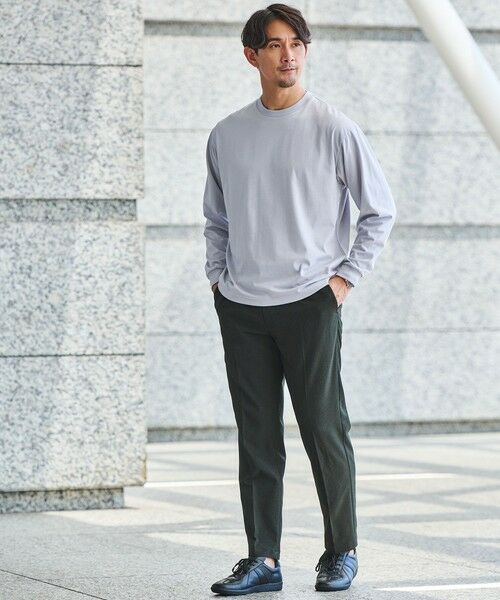 green label relaxing / グリーンレーベル リラクシング カットソー | 【WEB限定】JUST fit デイリー ワイド 長袖 Tシャツ -吸水速乾・抗菌- | 詳細7
