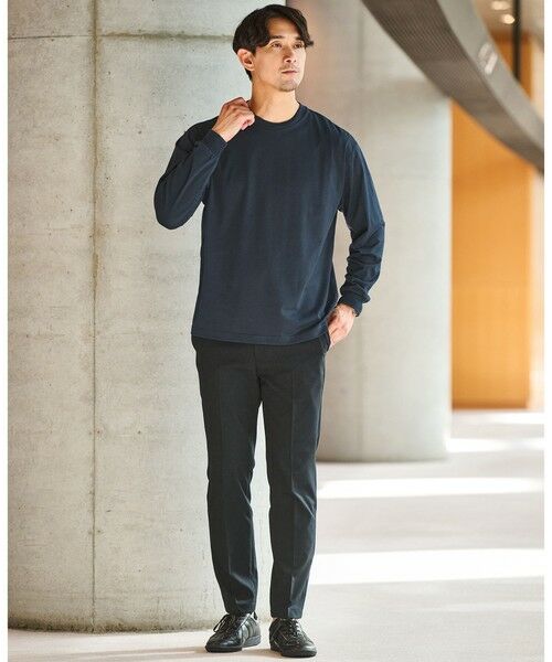 green label relaxing / グリーンレーベル リラクシング カットソー | 【WEB限定】JUST fit デイリー ワイド 長袖 Tシャツ -吸水速乾・抗菌- | 詳細27