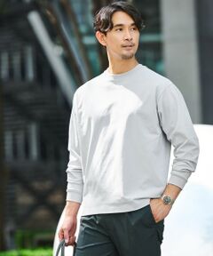 green label relaxing / グリーンレーベル リラクシング カットソー | 【WEB限定】JUST fit クリーン カノコ ワイド クルーネック 長袖 Tシャツ -抗菌-