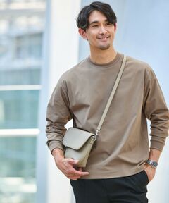 green label relaxing / グリーンレーベル リラクシング カットソー | 【WEB限定】JUST fit クリーン カノコ ワイド クルーネック 長袖 Tシャツ -抗菌-