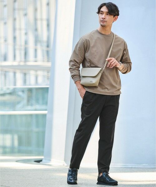 green label relaxing / グリーンレーベル リラクシング カットソー | 【WEB限定】JUST fit クリーン カノコ ワイド クルーネック 長袖 Tシャツ -抗菌- | 詳細13