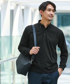 green label relaxing / グリーンレーベル リラクシング ポロシャツ | 【WEB限定】JUST fit デイリー ドライ ボタンダウン 長袖 ポロシャツ -吸水速乾・抗菌-