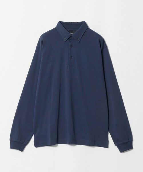 green label relaxing / グリーンレーベル リラクシング ポロシャツ | 【WEB限定】JUST fit デイリー ドライ ボタンダウン 長袖 ポロシャツ -吸水速乾・抗菌-（NAVY）