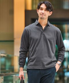 green label relaxing / グリーンレーベル リラクシング ポロシャツ | 【WEB限定】JUST fit デイリー ドライ カッタウェイ 長袖 ポロシャツ -吸水速乾・抗菌-