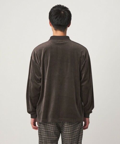 green label relaxing / グリーンレーベル リラクシング カットソー | ベロア スキッパー 長袖 ポロシャツ | 詳細7
