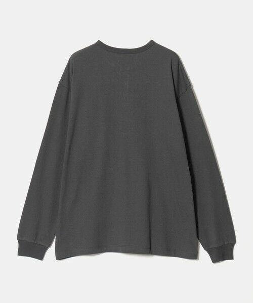 green label relaxing / グリーンレーベル リラクシング カットソー | FINE BASIC ヴィンテージライク ヘンリーネック 長袖 カットソー Tシャツ | 詳細3