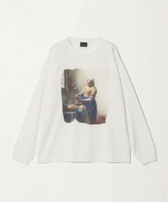 green label relaxing / グリーンレーベル リラクシング カットソー | フェルメール クルーネック プリント 長袖 Tシャツ