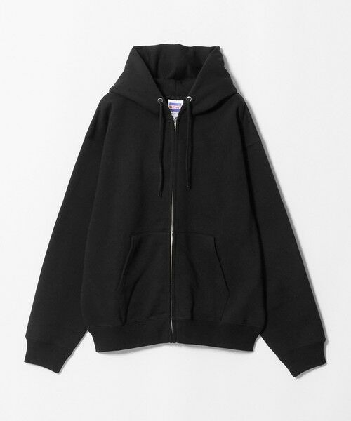 green label relaxing / グリーンレーベル リラクシング パーカー | 【WEB限定】＜GOAT＞裏起毛スウェットジップパーカー15.5オンス（BLACK）