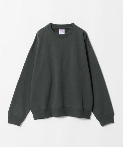 green label relaxing / グリーンレーベル リラクシング スウェット | 【WEB限定】＜GOAT＞ボックス クルーネック スウェット 15.5オンス（DK.GRAY）