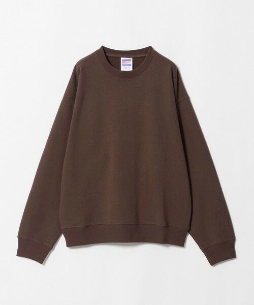 green label relaxing / グリーンレーベル リラクシング スウェット | 【WEB限定】＜GOAT＞ボックス クルーネック スウェット 15.5オンス（DK.BROWN）