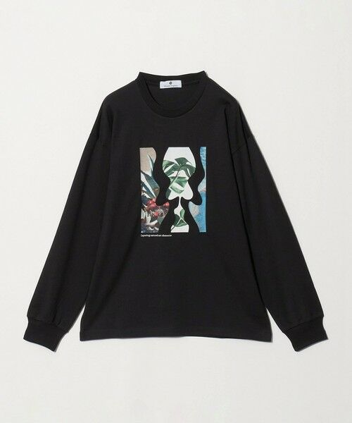 green label relaxing / グリーンレーベル リラクシング カットソー | ＜Phospho Graphica＞グラフィック 長袖 Tシャツ カットソー（BLACK）