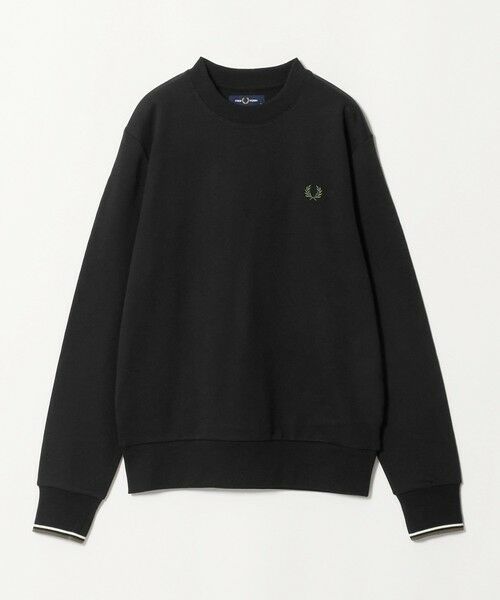 green label relaxing / グリーンレーベル リラクシング スウェット | ＜FRED PERRY＞クルーネック 長袖 スウェット（BLACK）