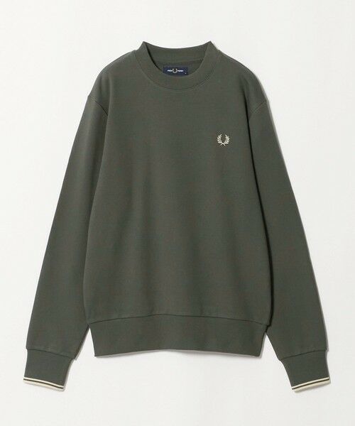 green label relaxing / グリーンレーベル リラクシング スウェット | ＜FRED PERRY＞クルーネック 長袖 スウェット（OLIVE）
