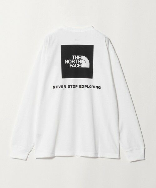 green label relaxing / グリーンレーベル リラクシング カットソー | ＜THE NORTH FACE＞ロングスリーブ バックスクエア ロゴティー 長袖 Tシャツ（WHITE）