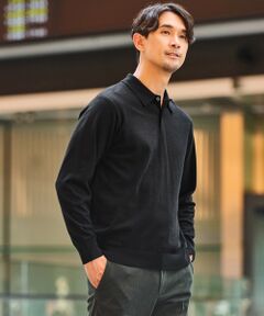 green label relaxing / グリーンレーベル リラクシング ニット・セーター | 【WEB限定】JUST fit ハイゲージ ジャケイン ニットポロ