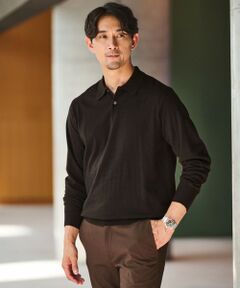 green label relaxing / グリーンレーベル リラクシング ニット・セーター | 【WEB限定】JUST fit ハイゲージ ジャケイン ニットポロ