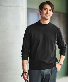 green label relaxing / グリーンレーベル リラクシング ニット・セーター | 【WEB限定】JUST fit ハイゲージ ジャケイン モックネック ニット