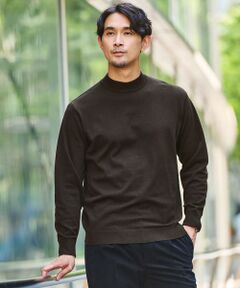 green label relaxing / グリーンレーベル リラクシング ニット・セーター | 【WEB限定】JUST fit ハイゲージ ジャケイン モックネック ニット
