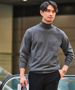 green label relaxing / グリーンレーベル リラクシング ニット・セーター | 【WEB限定】JUST fit ハイゲージ ジャケイン タートルネック ニット
