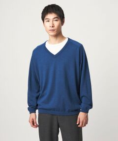green label relaxing / グリーンレーベル リラクシング ニット・セーター | ウール サドル Vネック ニット