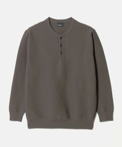 green label relaxing / グリーンレーベル リラクシング ニット・セーター | 【WEB限定】ガーター編み ヘンリーネック ニット