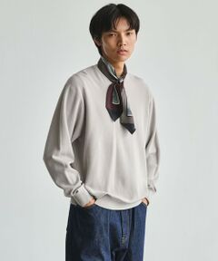 green label relaxing / グリーンレーベル リラクシング ニット・セーター | コットン カシミヤ ミラノリブ クルーネック ニット -ハンドウォッシャブル-