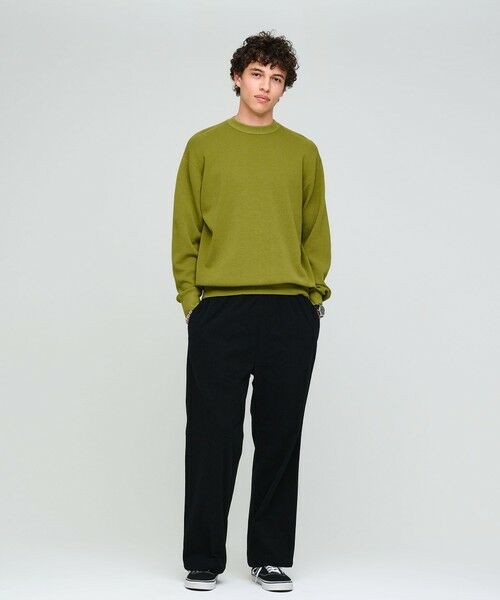 green label relaxing / グリーンレーベル リラクシング ニット・セーター | コットン カシミヤ ミラノリブ クルーネック ニット -ハンドウォッシャブル- | 詳細7
