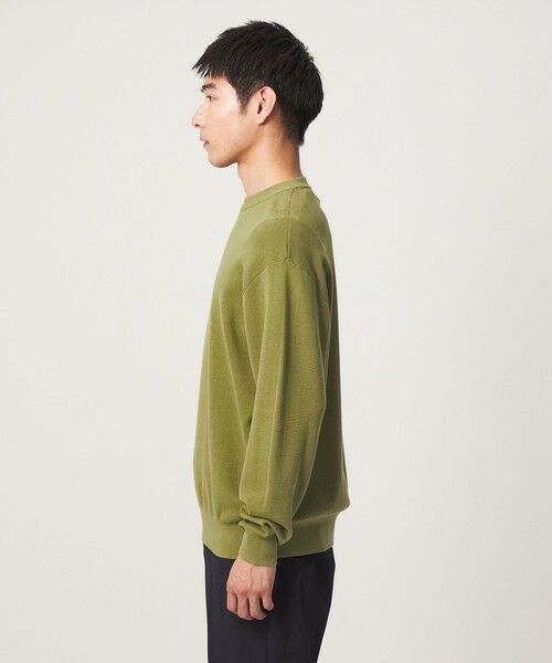 green label relaxing / グリーンレーベル リラクシング ニット・セーター | コットン カシミヤ ミラノリブ クルーネック ニット -ハンドウォッシャブル- | 詳細11