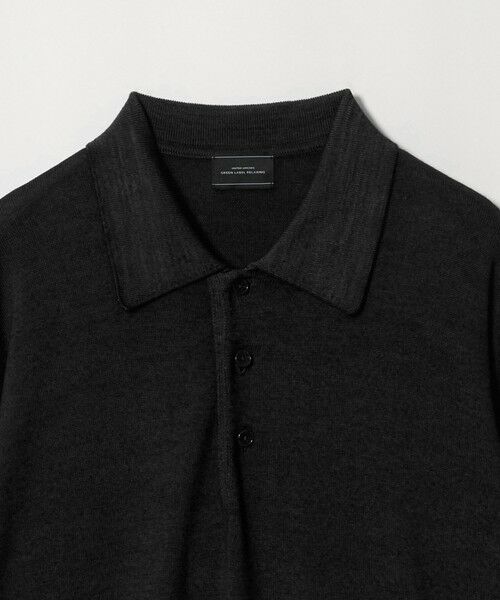 green label relaxing / グリーンレーベル リラクシング ニット・セーター | スノーダイ ウール ニット 長袖 ポロシャツ | 詳細1