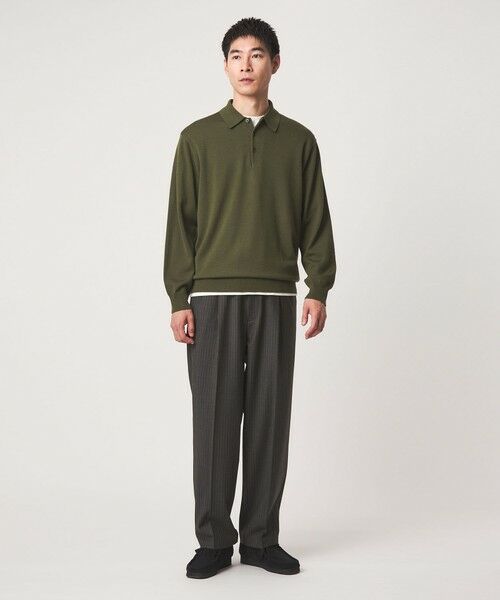 green label relaxing / グリーンレーベル リラクシング その他パンツ | TW サージ オルマイ ワイド W3 イージーパンツ -2WAYストレッチ- | 詳細3
