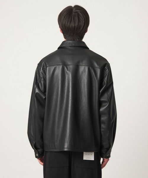 green label relaxing / グリーンレーベル リラクシング その他アウター | ラムレザー トラッカー ジップ ブルゾン | 詳細8
