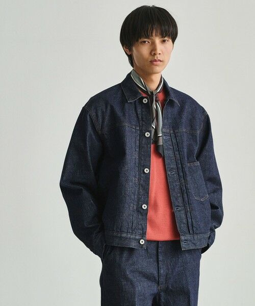 green label relaxing / グリーンレーベル リラクシング Gジャン・デニムジャケット | ファーストタイプ デニム ジャケット（NAVY）