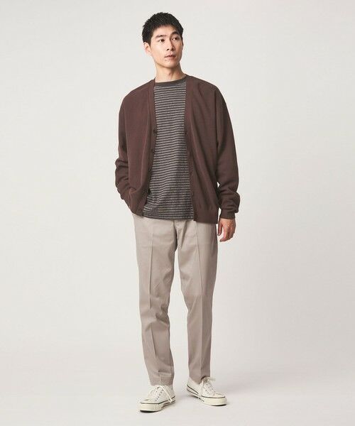 green label relaxing / グリーンレーベル リラクシング カーディガン・ボレロ | コットン カシミヤ ミラノリブ Vネック カーディガン -ハンドウォッシャブル- | 詳細3