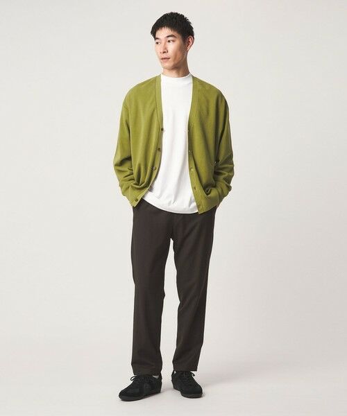 green label relaxing / グリーンレーベル リラクシング カーディガン・ボレロ | コットン カシミヤ ミラノリブ Vネック カーディガン -ハンドウォッシャブル- | 詳細8