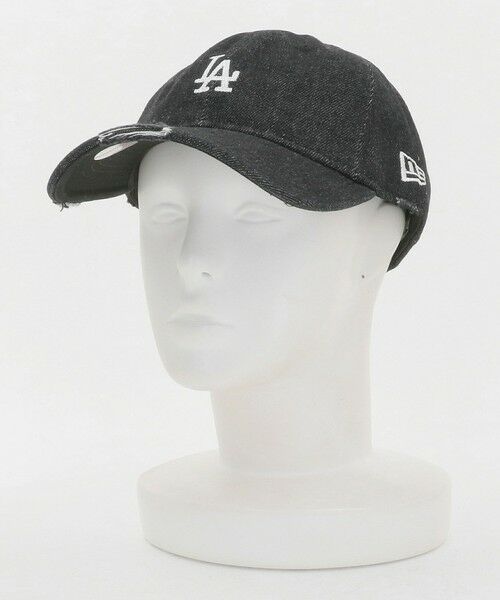 green label relaxing / グリーンレーベル リラクシング キャップ | 【別注】＜NEW ERA＞9TWENTY ダメージ デニム LA キャップ ブラック | 詳細16