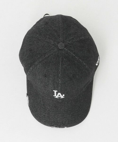 green label relaxing / グリーンレーベル リラクシング キャップ | 【別注】＜NEW ERA＞9TWENTY ダメージ デニム LA キャップ ブラック | 詳細4