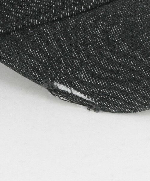 green label relaxing / グリーンレーベル リラクシング キャップ | 【別注】＜NEW ERA＞9TWENTY ダメージ デニム LA キャップ ブラック | 詳細8