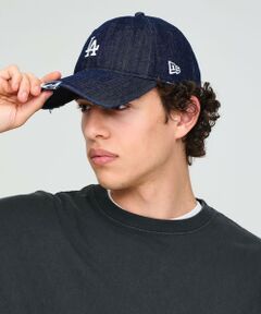 green label relaxing / グリーンレーベル リラクシング キャップ | 【別注】＜NEW ERA＞9TWENTY ダメージ デニム LA キャップ ネイビー