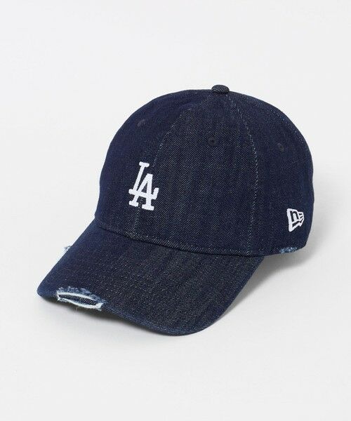 green label relaxing / グリーンレーベル リラクシング キャップ | 【別注】＜NEW ERA＞9TWENTY ダメージ デニム LA キャップ ネイビー | 詳細1