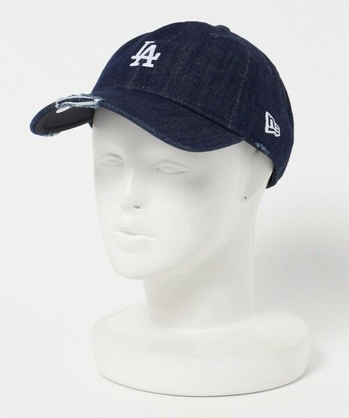 green label relaxing / グリーンレーベル リラクシング キャップ | 【別注】＜NEW ERA＞9TWENTY ダメージ デニム LA キャップ ネイビー | 詳細14
