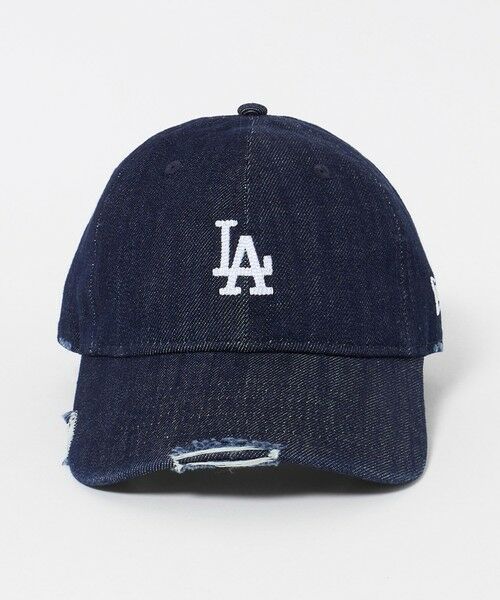 green label relaxing / グリーンレーベル リラクシング キャップ | 【別注】＜NEW ERA＞9TWENTY ダメージ デニム LA キャップ ネイビー | 詳細2