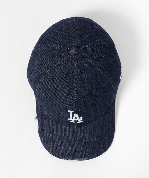 green label relaxing / グリーンレーベル リラクシング キャップ | 【別注】＜NEW ERA＞9TWENTY ダメージ デニム LA キャップ ネイビー | 詳細5