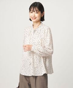 green label relaxing / グリーンレーベル リラクシング シャツ・ブラウス | ボータイ ロングスリーブ ブラウス マシンウォッシャブル