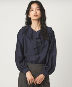 green label relaxing / グリーンレーベル リラクシング シャツ・ブラウス | ラッフル ロングスリーブ ブラウス