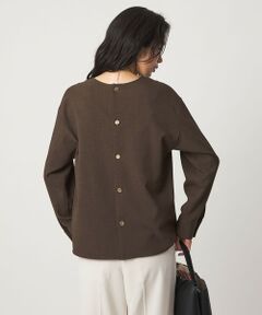 green label relaxing / グリーンレーベル リラクシング シャツ・ブラウス | fleurie(フルリー) バック ボタン プルオーバー ブラウス