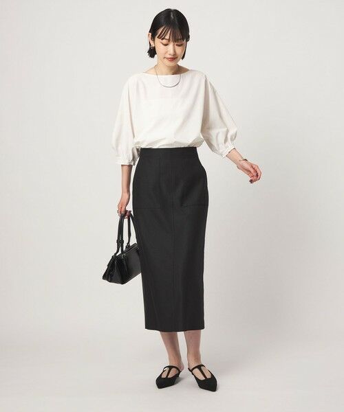 green label relaxing / グリーンレーベル リラクシング シャツ・ブラウス | Breeze Cool ボートネック 7分袖 ブラウス マシンウォッシャブル 吸水速乾 通気性 UVカット | 詳細3